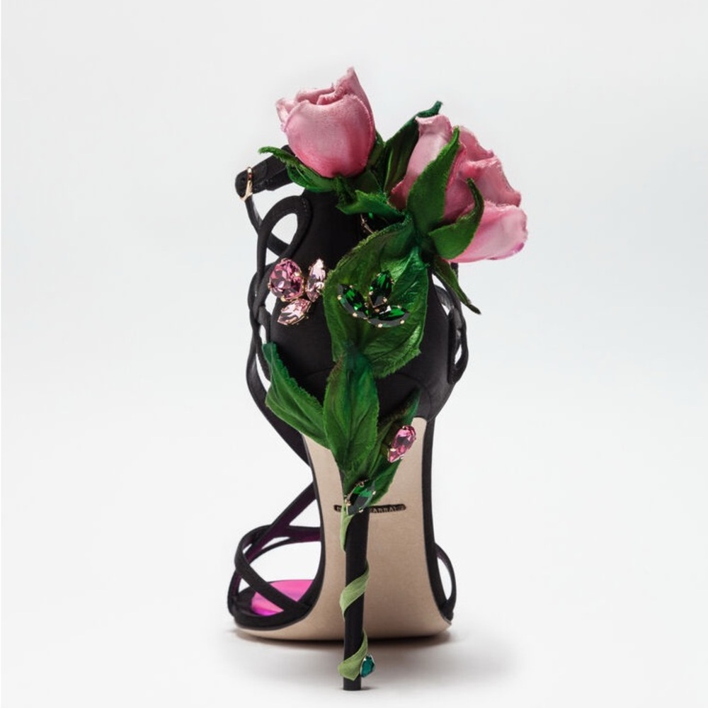 New DOLCE & GABBANA Rose Keira Sandals 40 - Picture 5 of 13